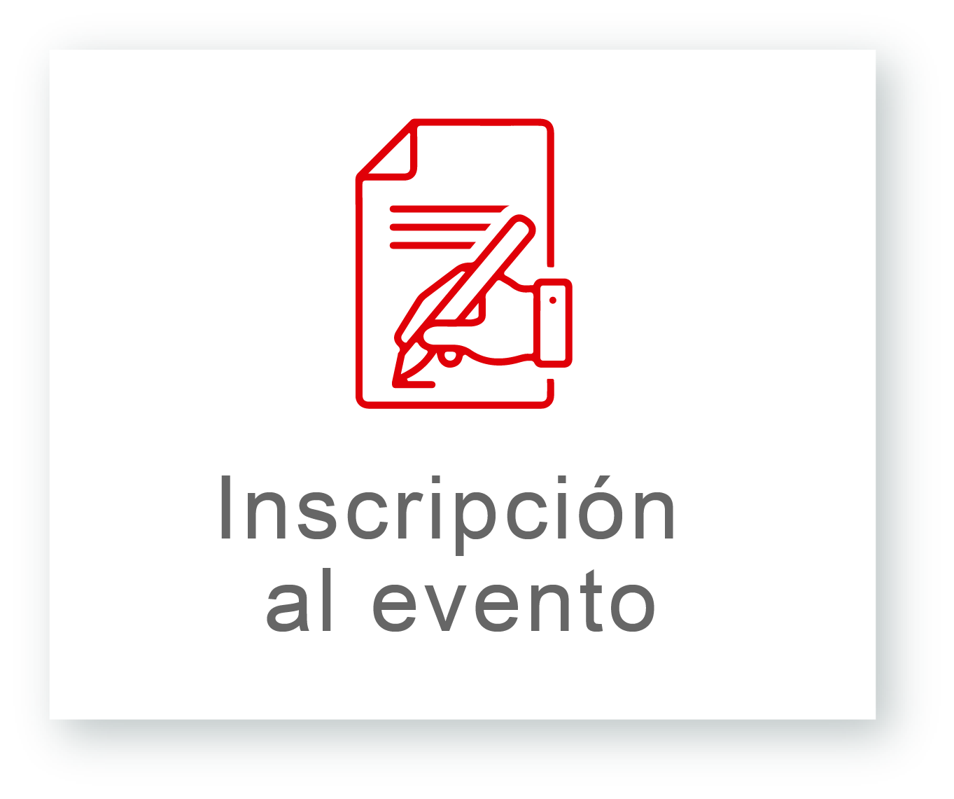 inscripción al evento